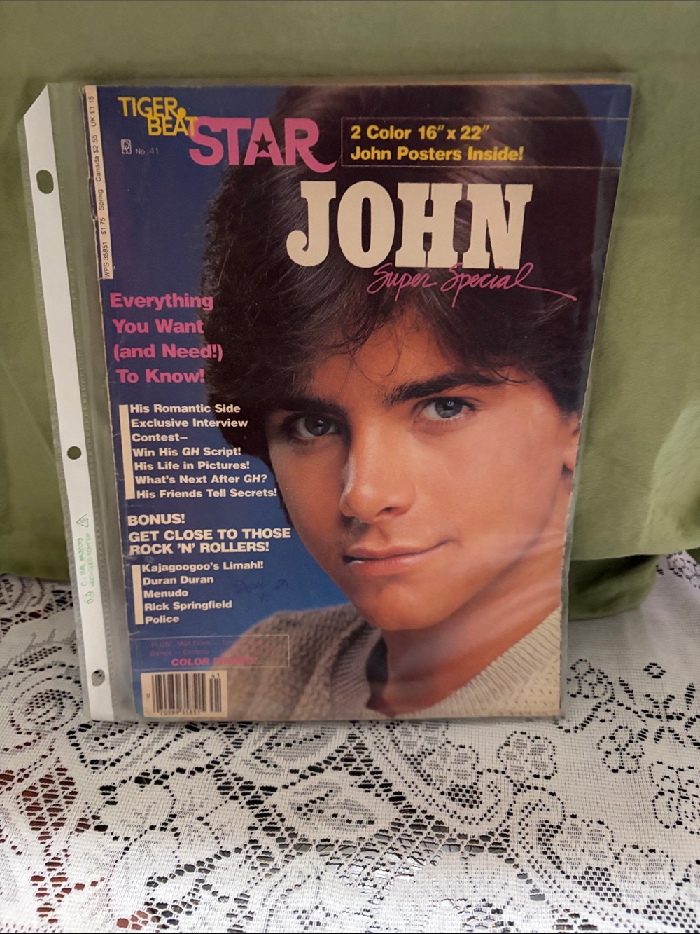 1980s Teen Beat Star Magazine John Stamos Cover